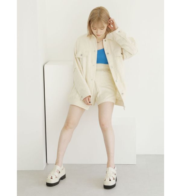 MURUA「ツイードタックショートパンツ【セットアップ着用可】」|その他|