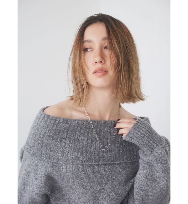 Ungrid「オフショルルーズニット」|ニット・セーター|