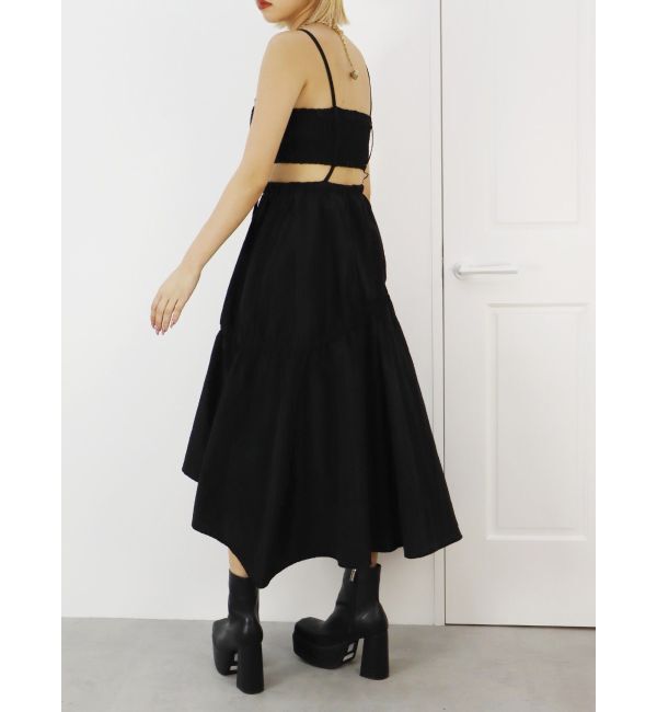 EVRIS「ドロストデザインロングワンピース」|ワンピース|