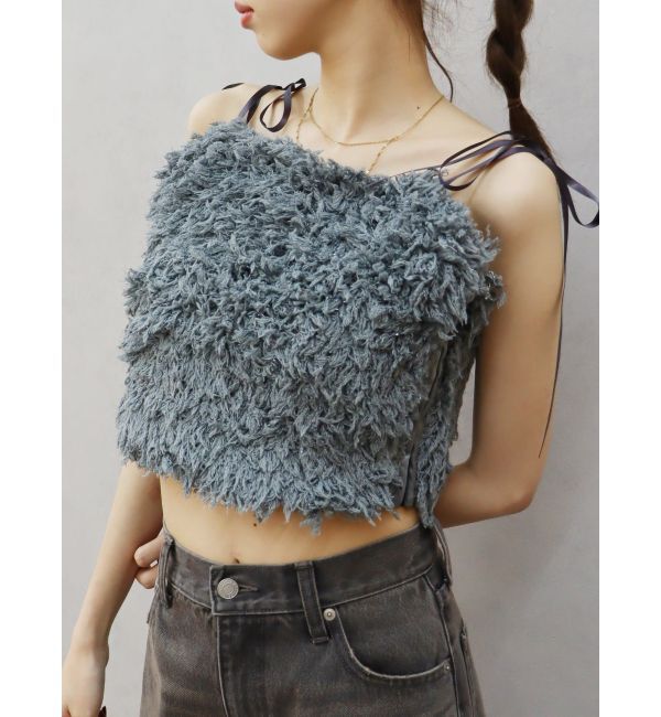 EVRIS「シャギーリボンビスチェ【セットアップ着用可能】」|キャミソール|