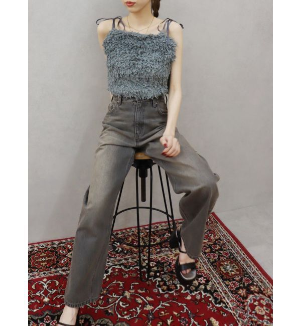 EVRIS「シャギーリボンビスチェ【セットアップ着用可能】」|キャミソール|