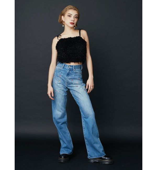 EVRIS「シャギーリボンビスチェ【セットアップ着用可能】」|キャミソール|