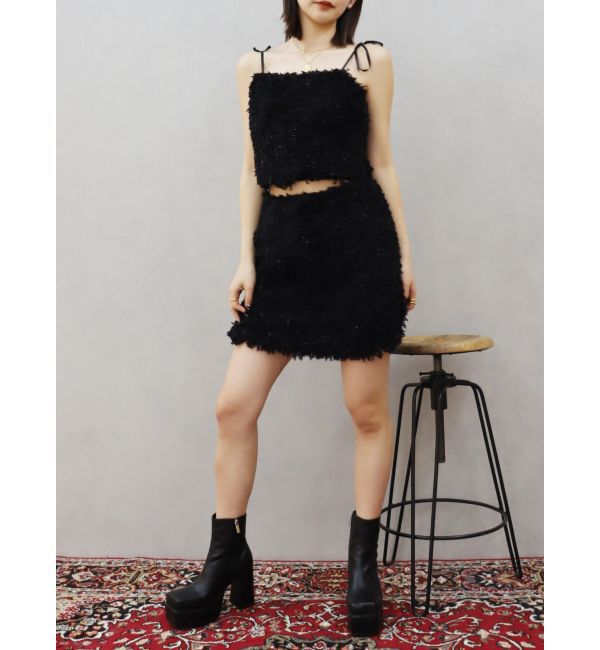 EVRIS「シャギーリボンビスチェ【セットアップ着用可能】」|キャミソール|