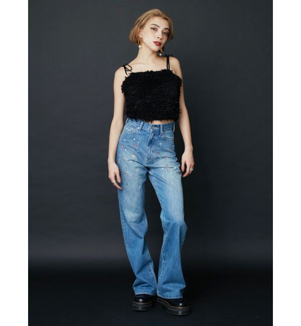 EVRIS「シャギーリボンビスチェ【セットアップ着用可能】」|キャミソール|