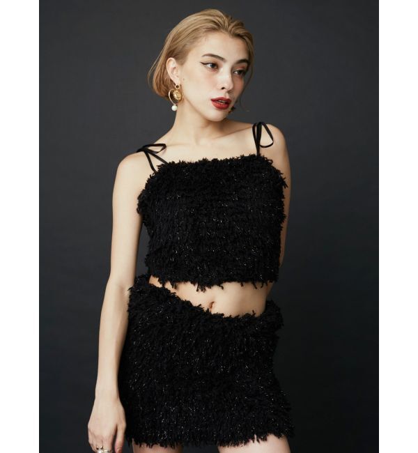 EVRIS「シャギーリボンビスチェ【セットアップ着用可能】」|キャミソール|