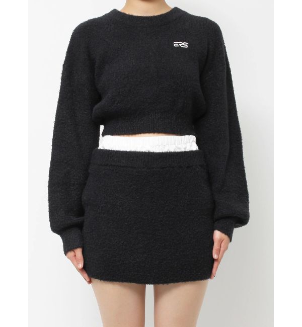 EVRIS「ワンポイントファンシーヤーンニットトップス【セットアップ着用可能】」|ニット・セーター|