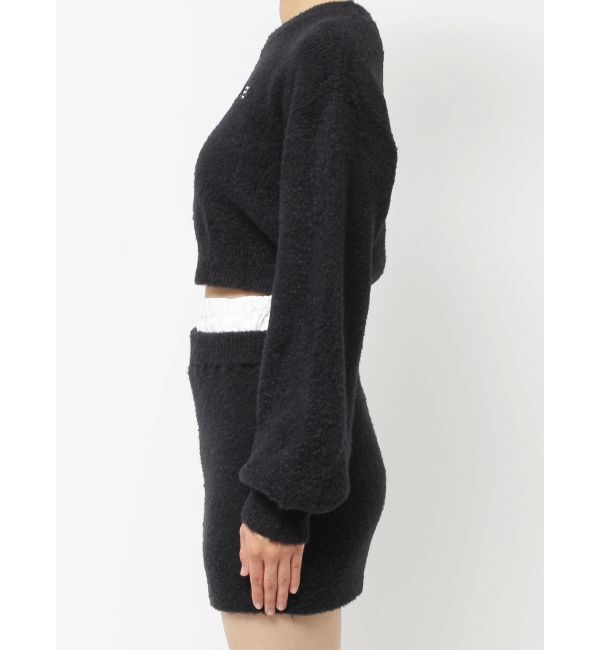 EVRIS「ワンポイントファンシーヤーンニットトップス【セットアップ着用可能】」|ニット・セーター|