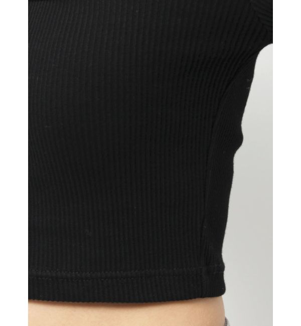 EVRIS「ストラップデザインスクエアリブトップス」|Tシャツ・カットソー|