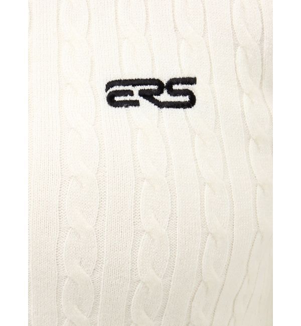 EVRIS「ワンポイントバックオープンケーブルニット」|ニット・セーター|