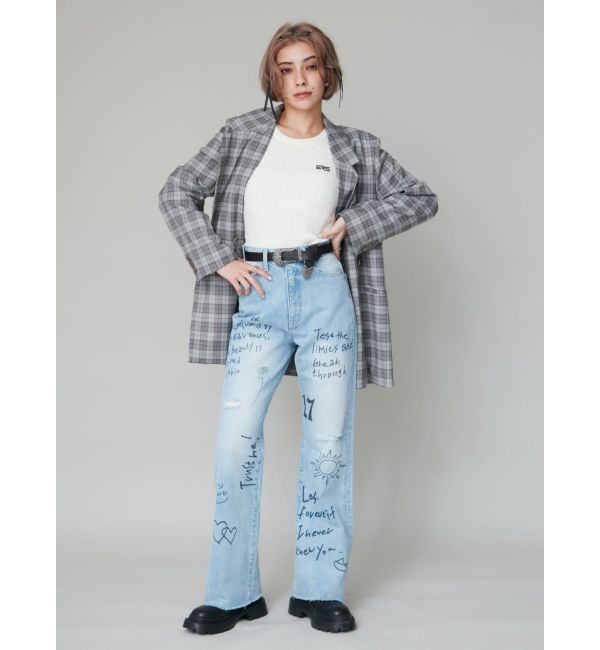 EVRIS「ワンポイントバックオープンケーブルニット」|ニット・セーター|