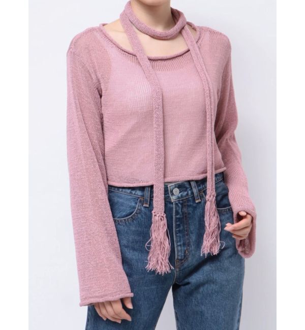 jouetie「ストールシアーニット」|ニット・セーター|