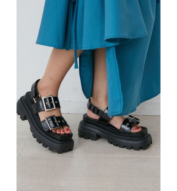 jouetie「チャンキーソールベルトサンダル」|その他|ブラック