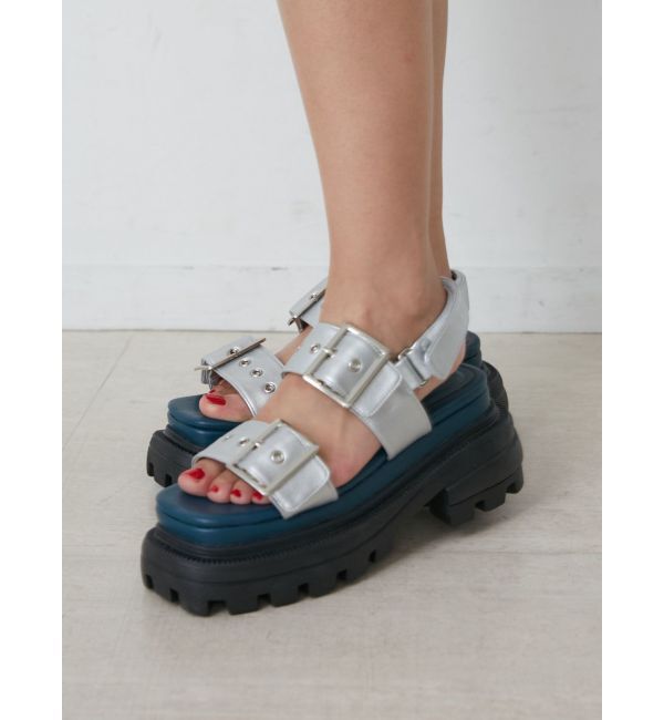 jouetie「チャンキーソールベルトサンダル」|その他|シルバー