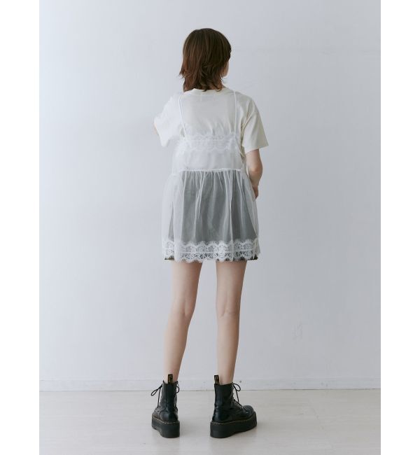 jouetie「ランジェリーレイヤードチュニックTシャツ」|Tシャツ・カットソー|