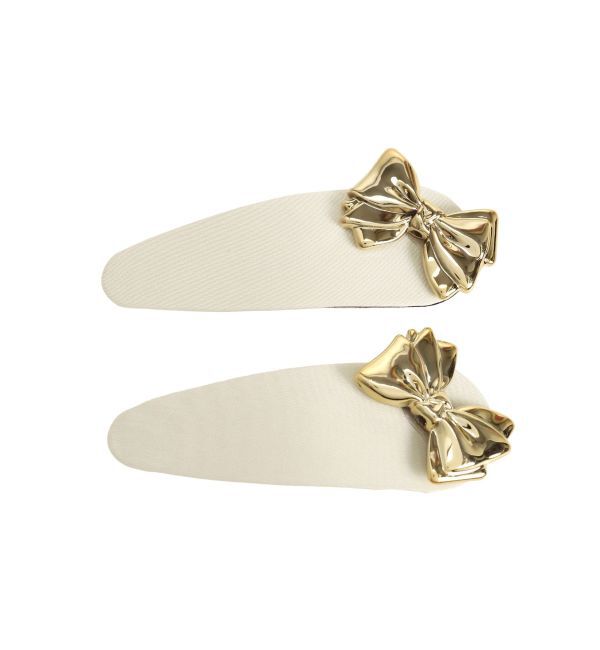 jouetie「リボンモチーフヘアピン」|その他|アイボリー