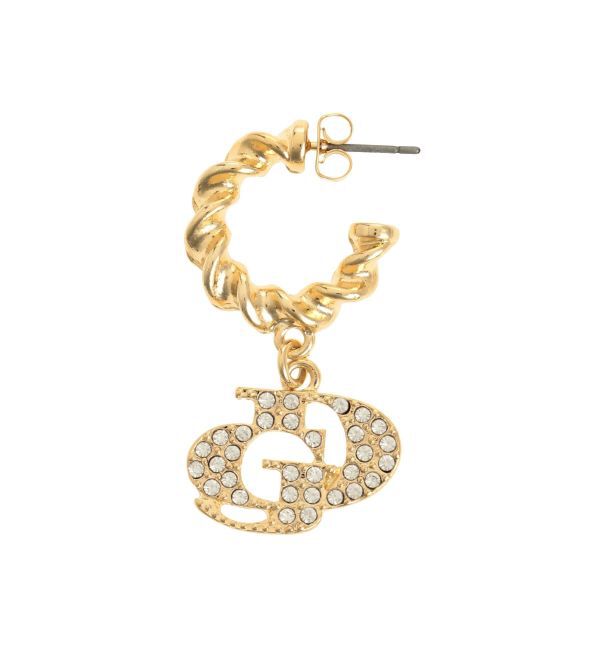 GYDA「JEYSUS GDラインストーンフープピアス」|ピアス|