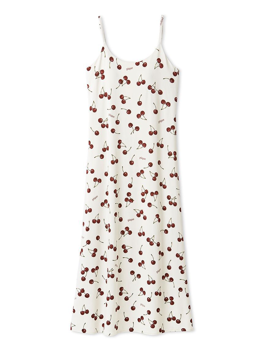 gelato pique「チェリー柄カップインキャミワンピース」|ルームウェア|