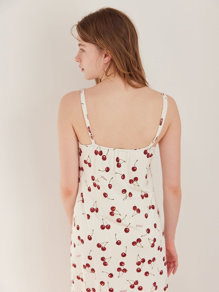 gelato pique「チェリー柄カップインキャミワンピース」|ルームウェア|