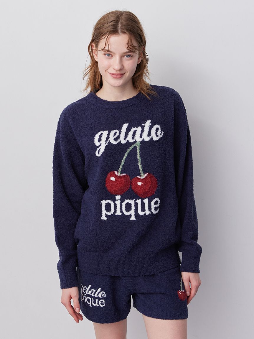 gelato pique「【ONLINE限定カラーあり】ベビモコチェリージャガードプルオーバー」|ルームウェア|