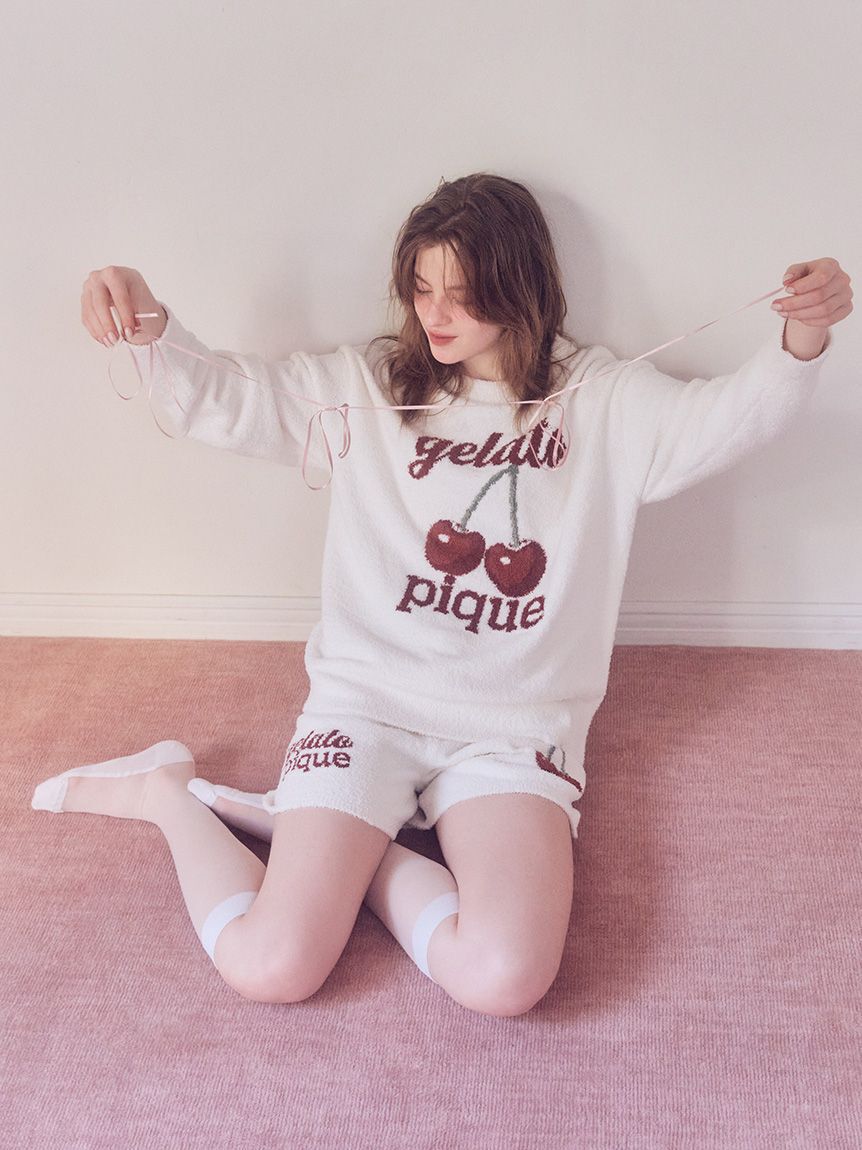gelato pique「【ONLINE限定カラーあり】ベビモコチェリージャガードプルオーバー」|ルームウェア|