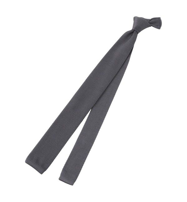 MACKINTOSH PHILOSOPHY「トロッター ニットタイ ドライカノコ」|ネクタイ・蝶ネクタイ|チャコールグレー