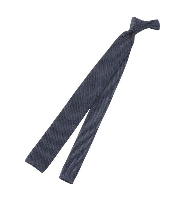 MACKINTOSH PHILOSOPHY「トロッター ニットタイ ドライカノコ」|ネクタイ・蝶ネクタイ|ネイビー