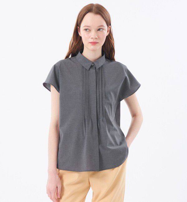 MACKINTOSH PHILOSOPHY「ドライタッチシャツブラウス」|シャツ・ブラウス|チャコールグレー