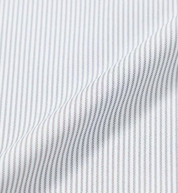 MACKINTOSH PHILOSOPHY「【WEB&一部店舗限定】トロッター オックス/ストライプ スクエアボタンダウン半袖シャツ」|シャツ・ブラウス|