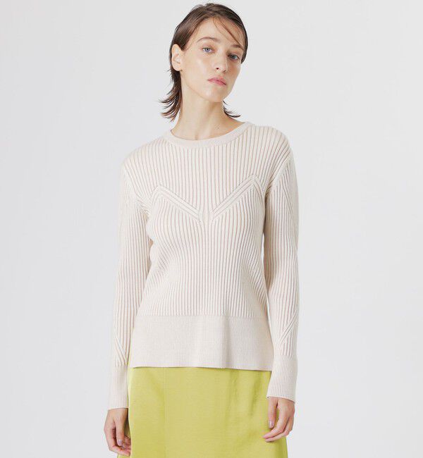  「ビスチェテレコニットプルオーバー」|ニット・セーター|ホワイト