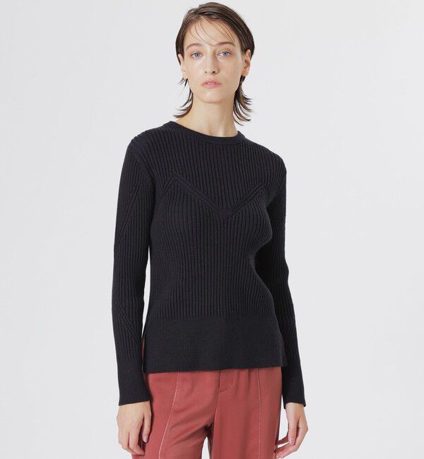  「ビスチェテレコニットプルオーバー」|ニット・セーター|ブラック