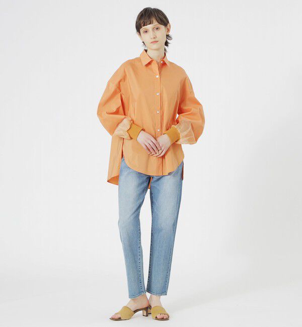  「【ドラマ着用商品】バックプリーツシアースリーブシャツ」|シャツ・ブラウス|