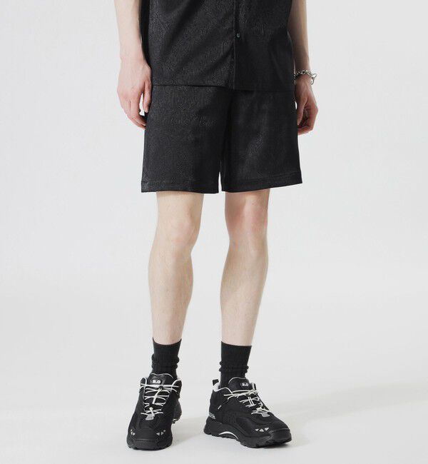  「【ブルーはSafari Lounge別注カラー】サテンジャカードショーツ」|その他|ブラック