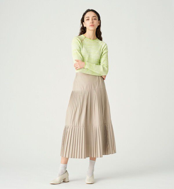  「ミックスヤーンニットプルオーバー」|ニット・セーター|