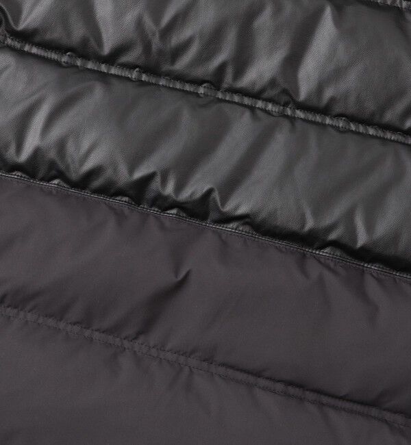  「シンセティックレザーコンビパファー」|ダウン|