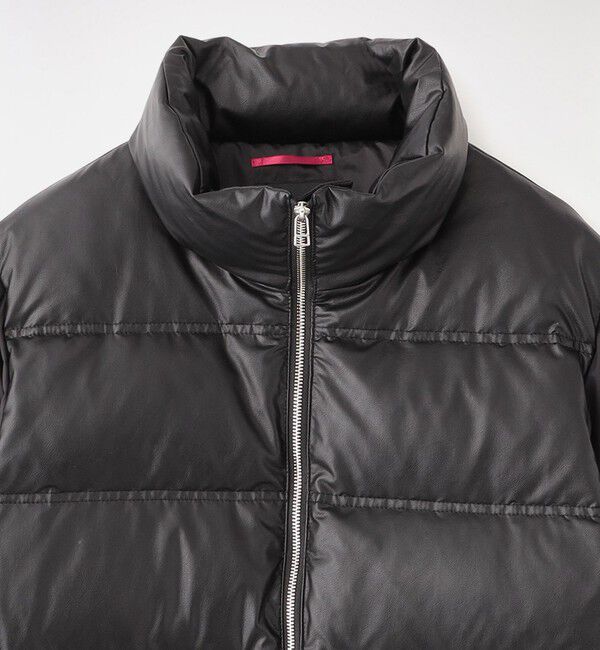  「シンセティックレザーコンビパファー」|ダウン|