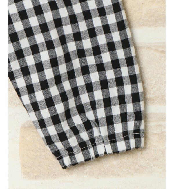 ikka kids「【キッズ】ギンガムチェックバルーンスリーブブラウス（120~160cm）」|シャツ・ブラウス|