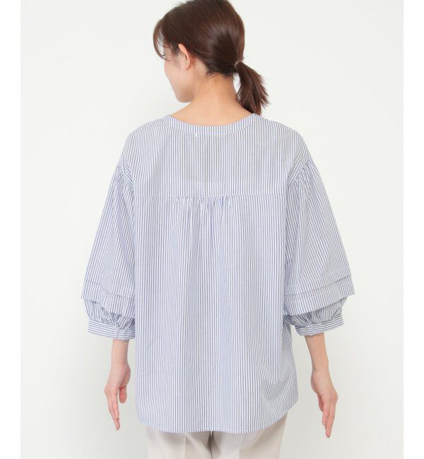 ikka「袖タックスキッパーブラウス」|シャツ・ブラウス|