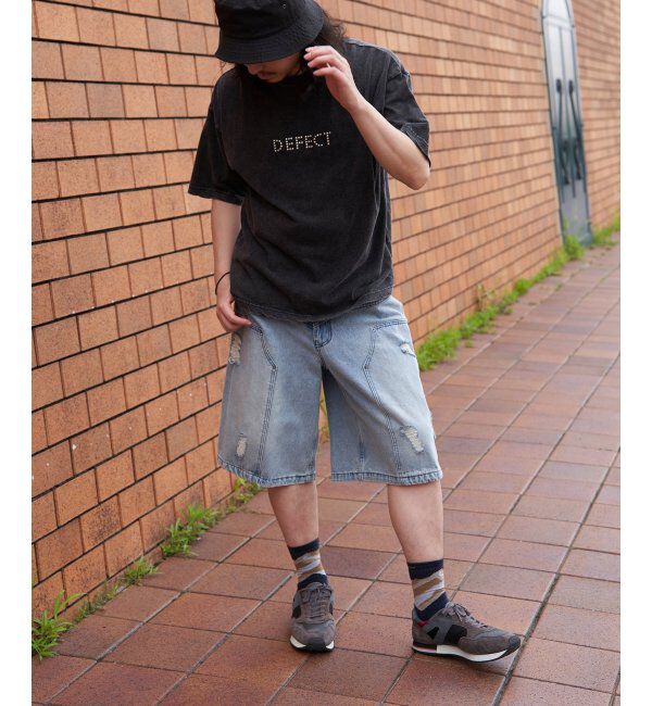 VENCE share style「PLESダメージデニムショーツ」|その他|
