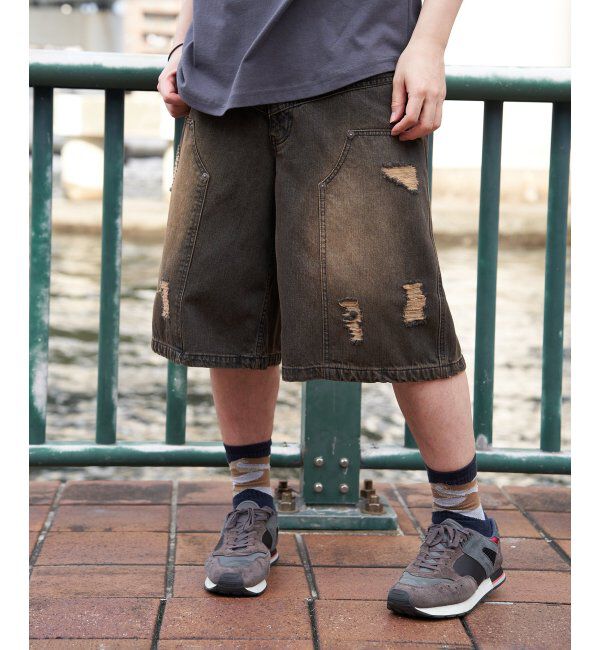 VENCE share style「PLESダメージデニムショーツ」|その他|