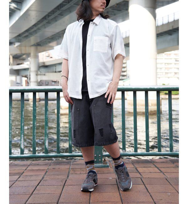 VENCE share style「PLESダメージデニムショーツ」|その他|