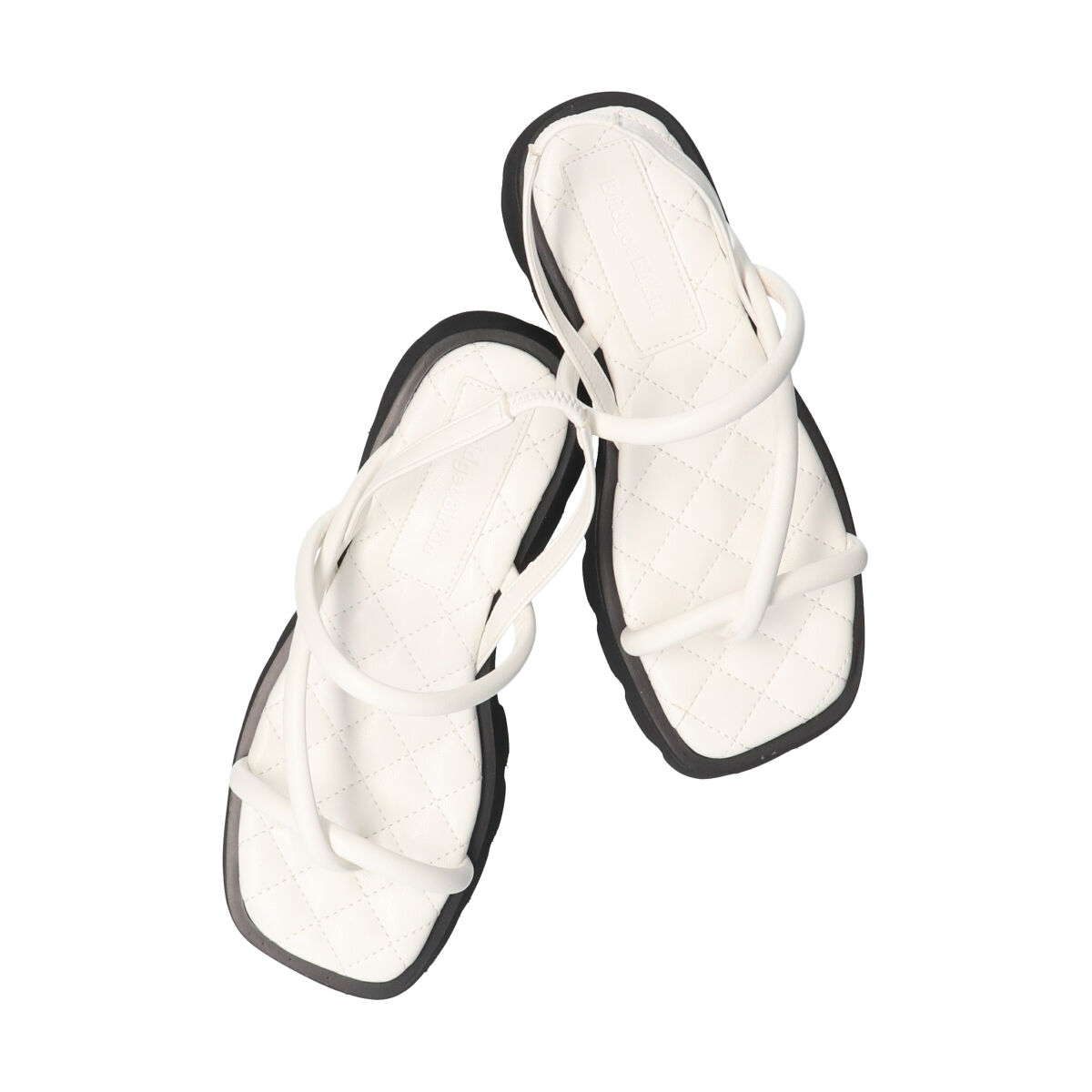 Bridget Birkin「【Bridget Birkin】ストラップデザイン厚底スクエアサンダル」|サンダル|