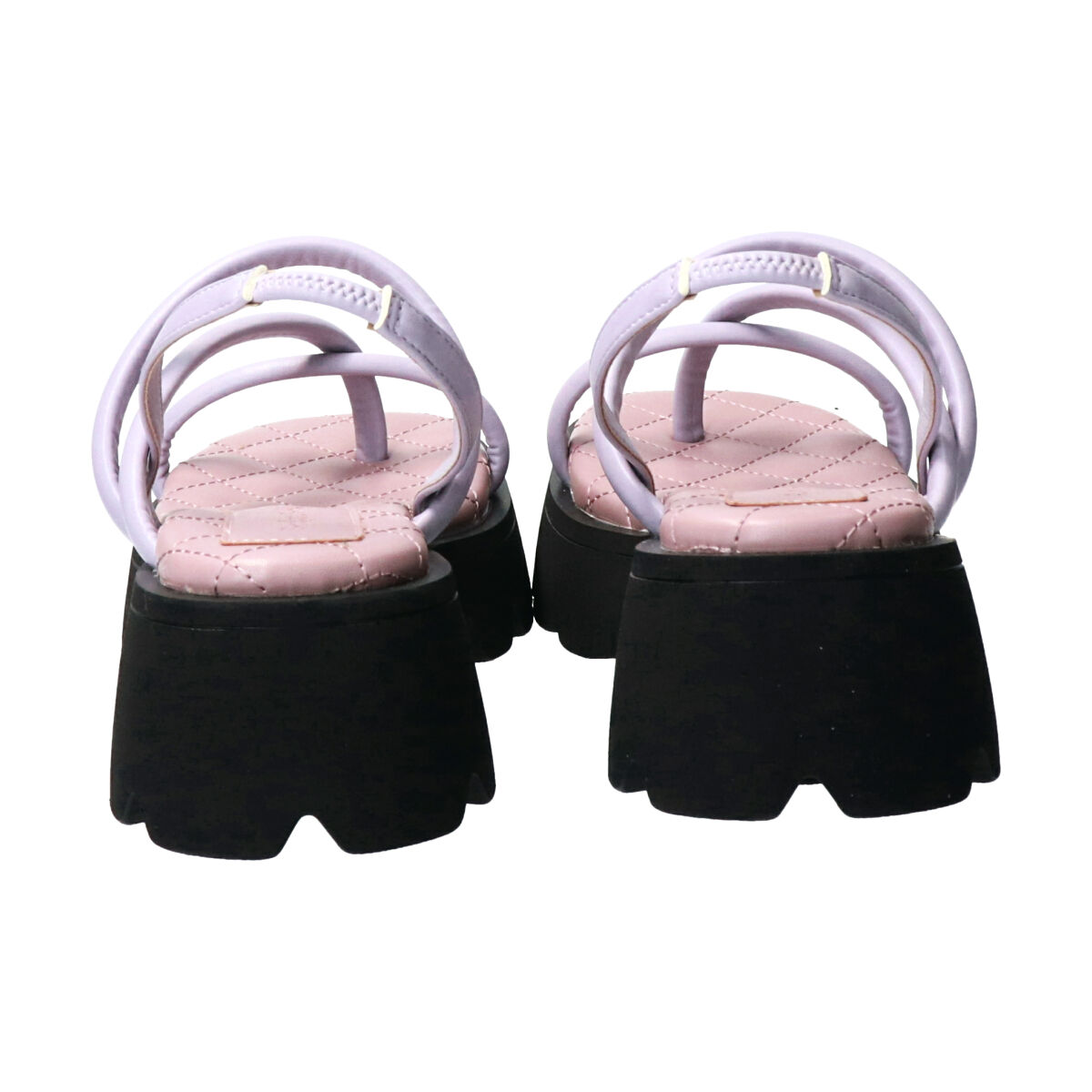 Bridget Birkin「【Bridget Birkin】ストラップデザイン厚底スクエアサンダル」|サンダル|