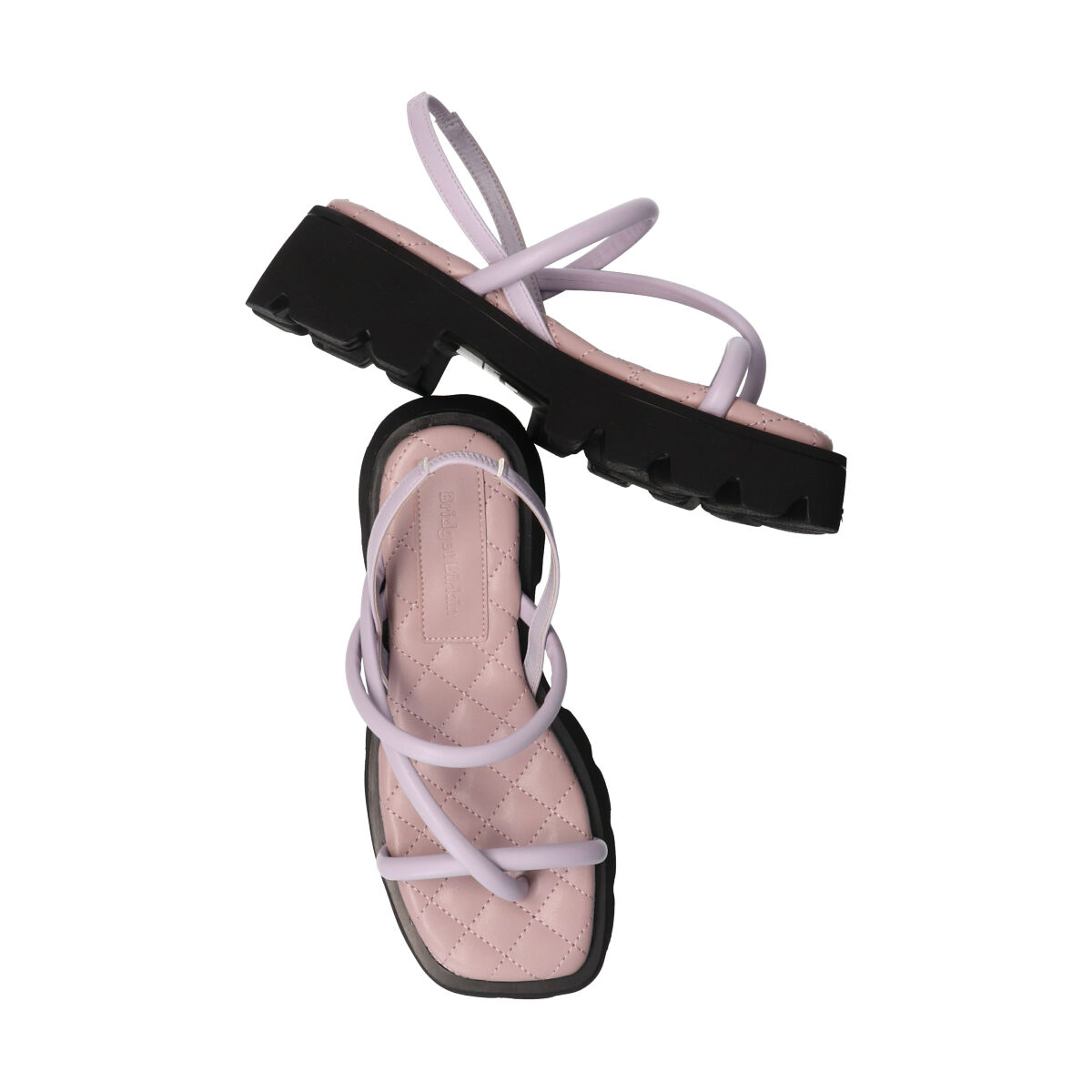 Bridget Birkin「【Bridget Birkin】ストラップデザイン厚底スクエアサンダル」|サンダル|