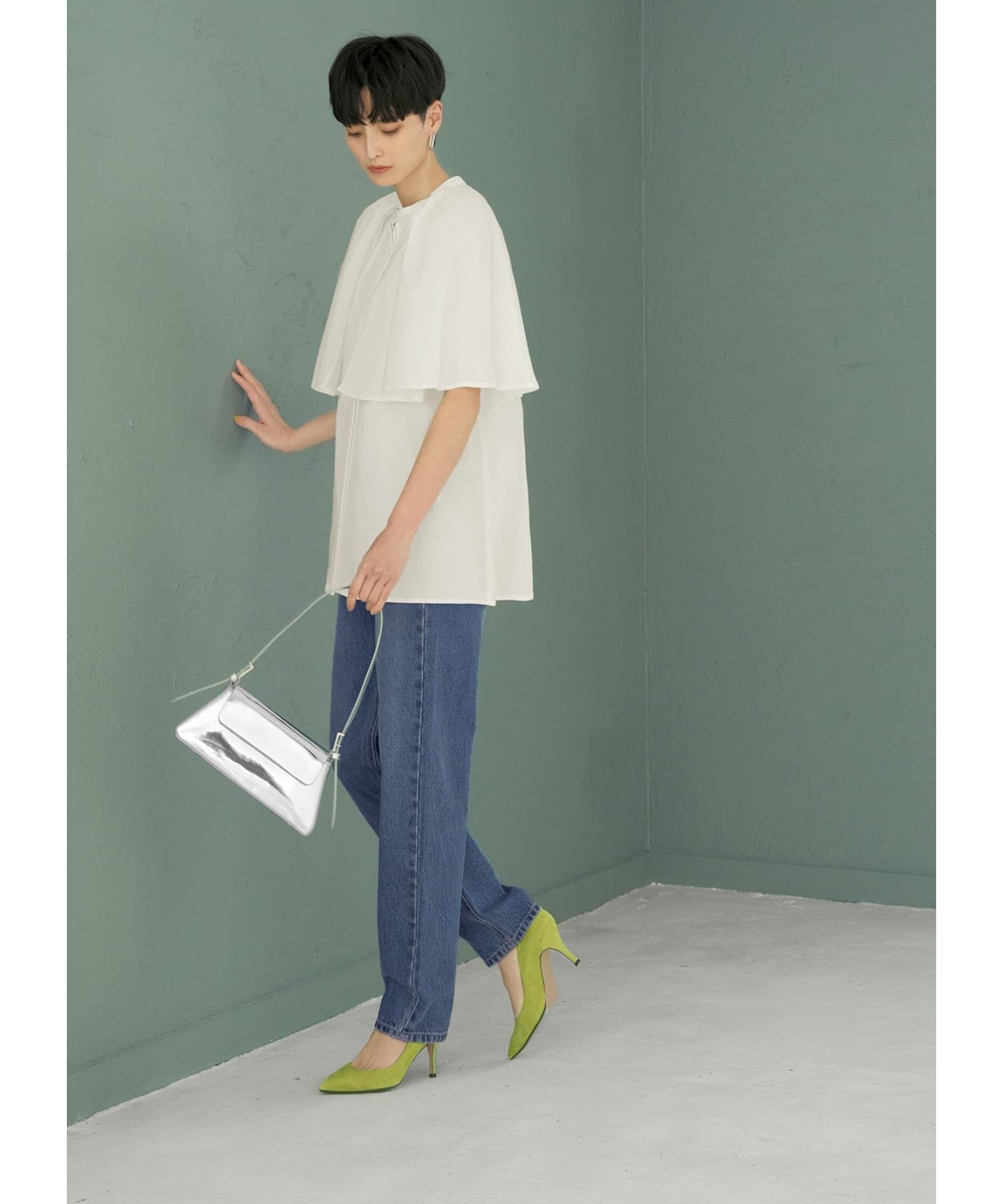 STYLE DELI「タイプライターケープブラウス」|シャツ・ブラウス|