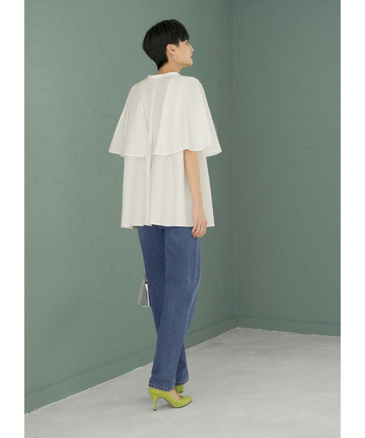 STYLE DELI「タイプライターケープブラウス」|シャツ・ブラウス|