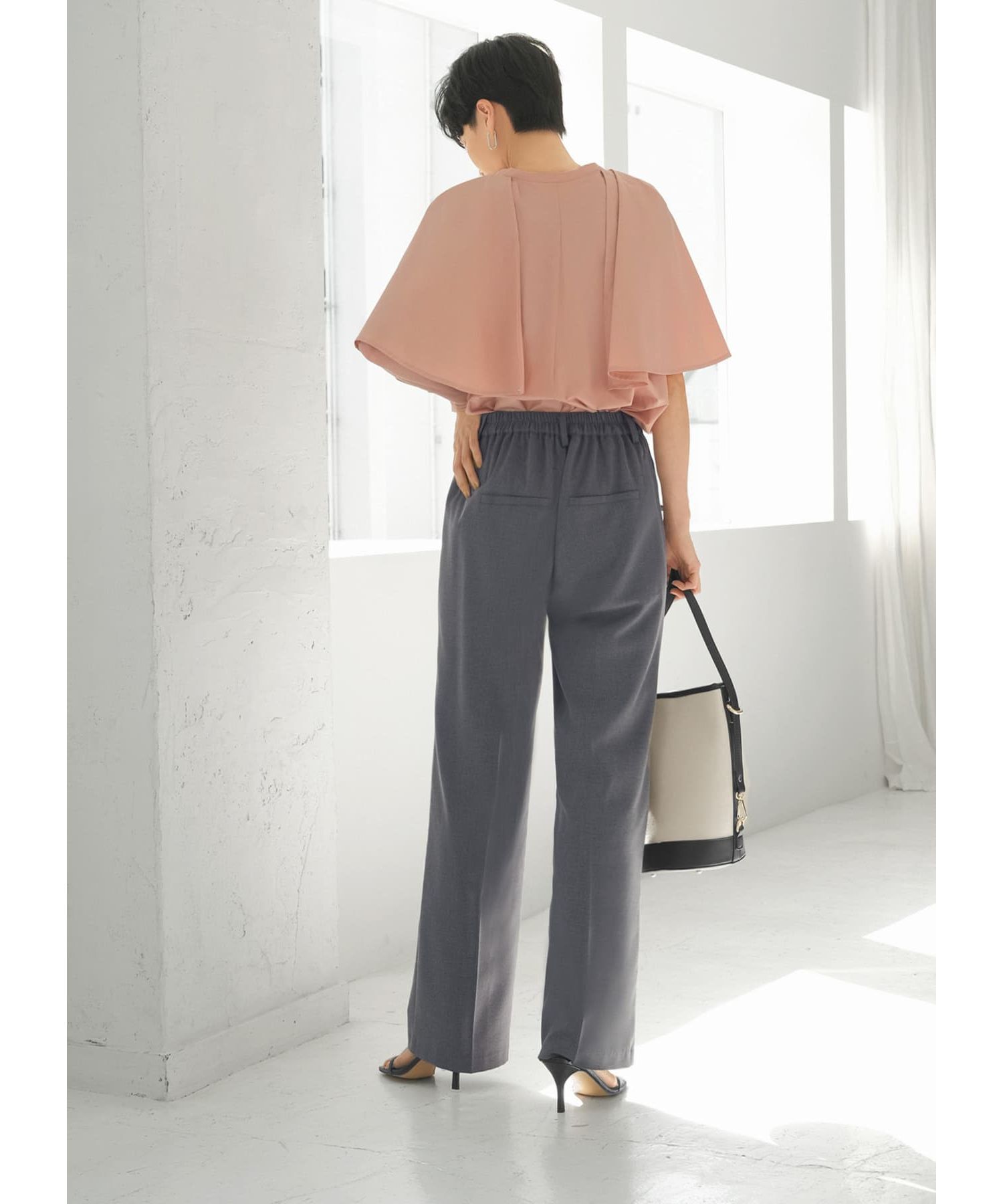 STYLE DELI「タイプライターケープブラウス」|シャツ・ブラウス|