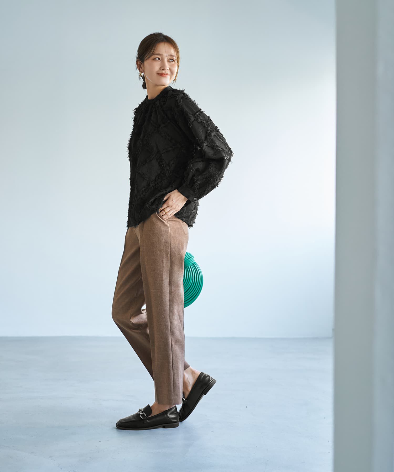 STYLE DELI「柄状ディコラティブフリンジブラウス」|シャツ・ブラウス|