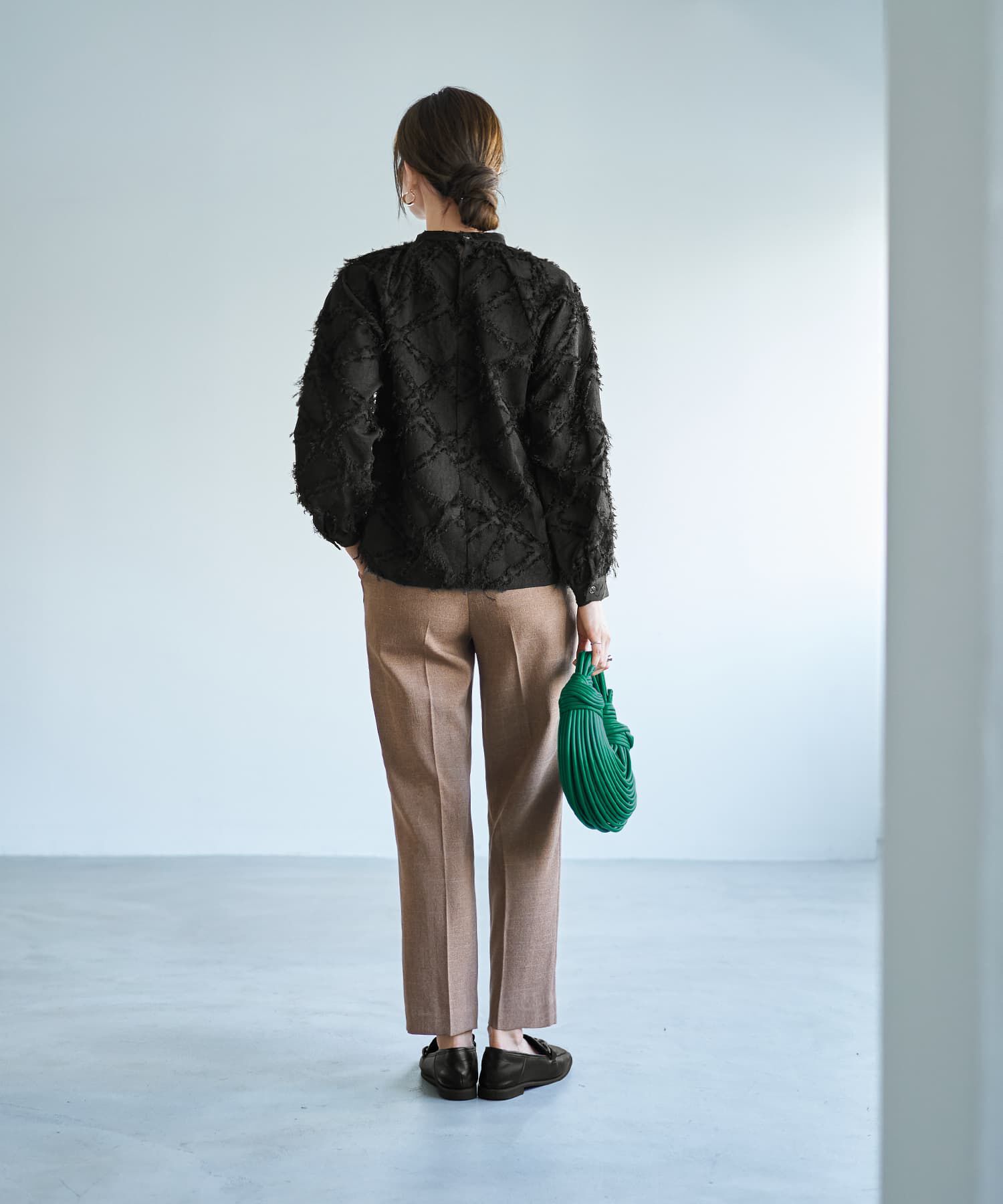 STYLE DELI「柄状ディコラティブフリンジブラウス」|シャツ・ブラウス|