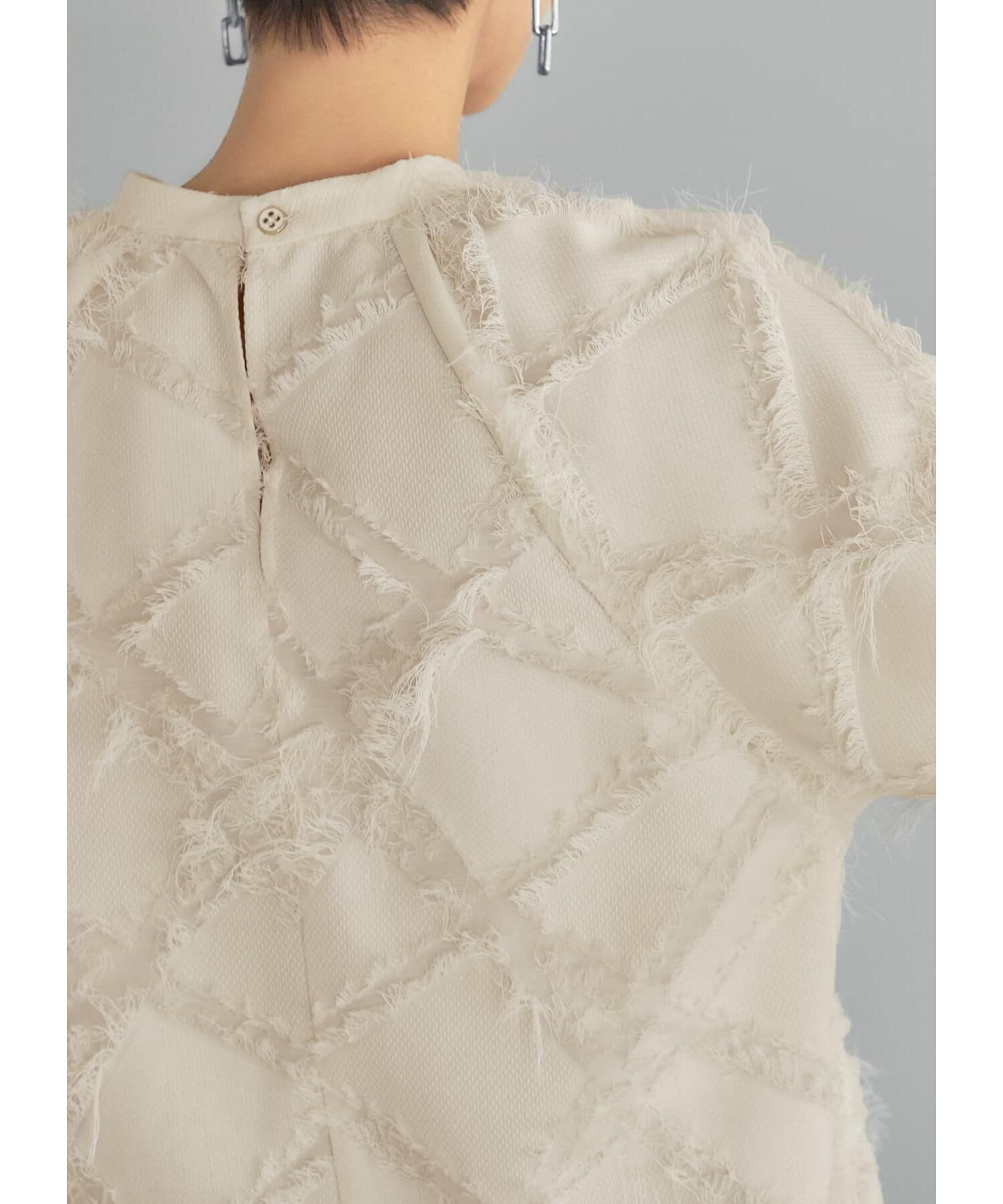 STYLE DELI「柄状ディコラティブフリンジブラウス」|シャツ・ブラウス|