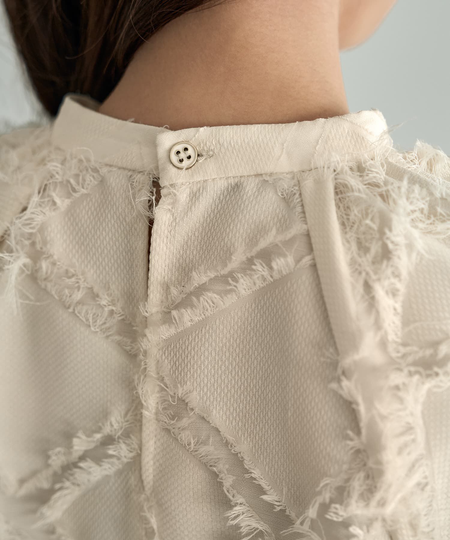 STYLE DELI「柄状ディコラティブフリンジブラウス」|シャツ・ブラウス|